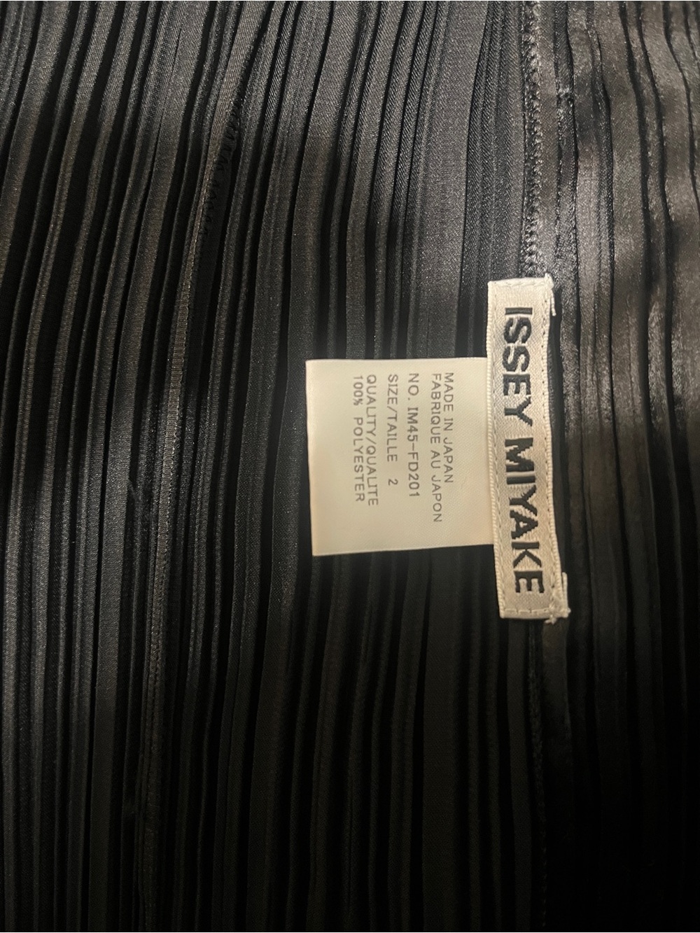 Issey Miyake Black Pleated Button-Front Jacket - Picture 5 of 8